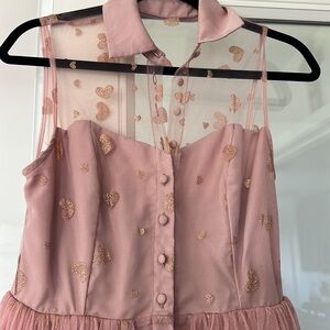 Unique Vintage Tulle Heart Dress
